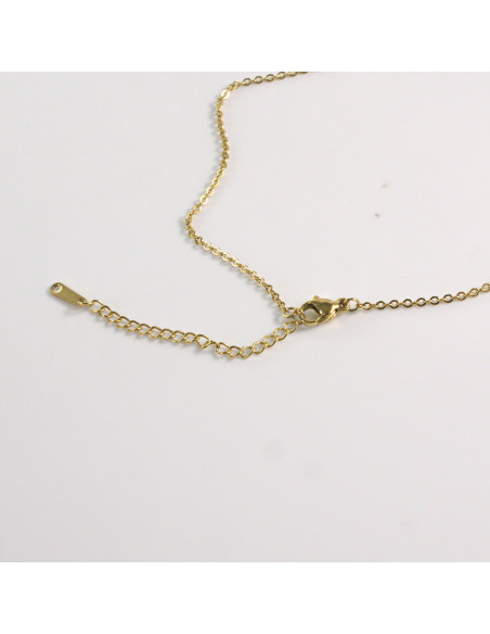 Naszyjnik ze stali chirurgicznej kryształ CZERWONY Lolita Akcesoria