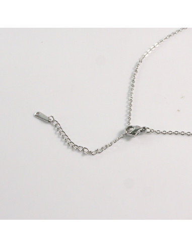 Naszyjnik ze stali chirurgicznej srebrny serce...