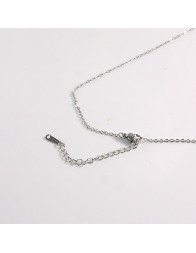 Naszyjnik ze stali chirurgicznej srebrny klasyk...