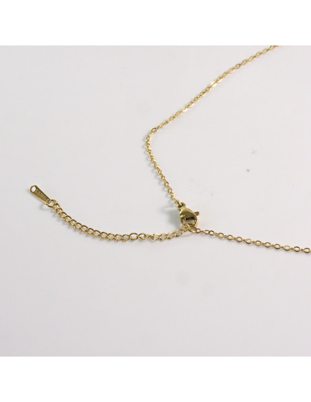 Naszyjnik ze stali chirurgicznej złoty motyl cyrkonia Lolita Akcesoria