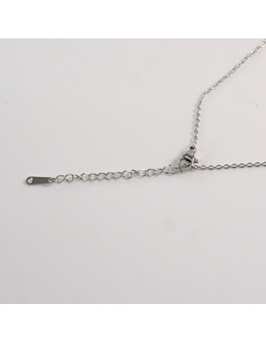 Naszyjnik ze stali chirurgicznej srebrny...