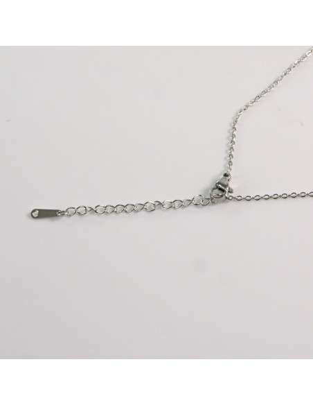 Naszyjnik ze stali chirurgicznej srebrny wisienki Lolita Akcesoria