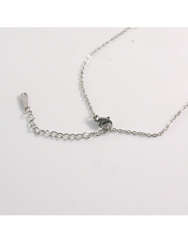 Naszyjnik ze stali chirurgicznej srebrny...