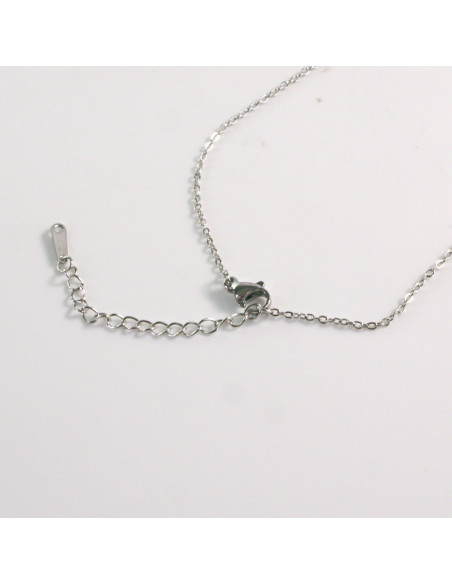 Naszyjnik ze stali chirurgicznej srebrny balerina Lolita Akcesoria