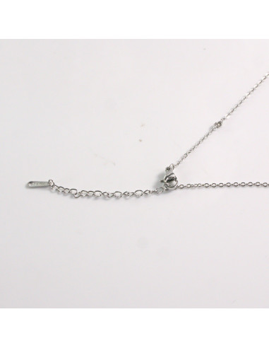 Naszyjnik ze stali chirurgicznej srebrny czarny...