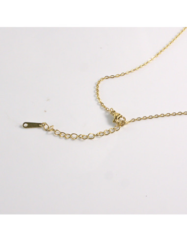 Naszyjnik ze stali chirurgicznej złoty KLASYK...