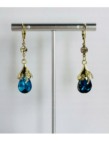 Kolczyki z TURKUSOWĄ ŁEZKĄ Lolita Accessories...