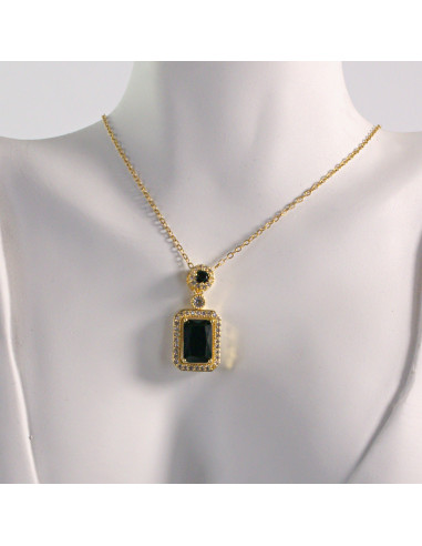 Naszyjnik ze stali chirurgicznej złoty KLASYK...