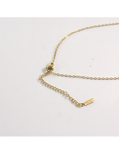 Naszyjnik ze stali chirurgicznej złoty KLASYK...