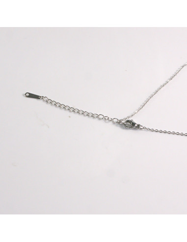 Naszyjnik ze stali chirurgicznej srebrny...