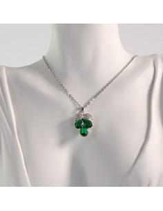 Naszyjnik ze stali chirurgicznej srebrny WINOGRONO... 2