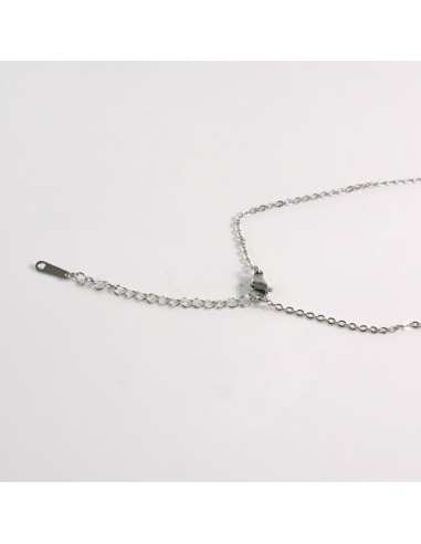 Naszyjnik ze stali chirurgicznej srebrny...