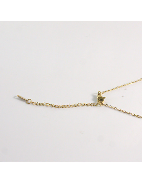 Naszyjnik ze stali chirurgicznej złoty WINOGRONO zielony Lolita Akcesoria