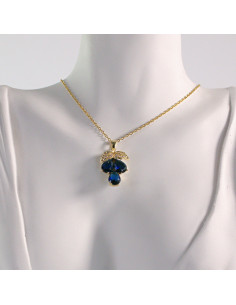 Naszyjnik ze stali chirurgicznej złoty WINOGRONO... 2