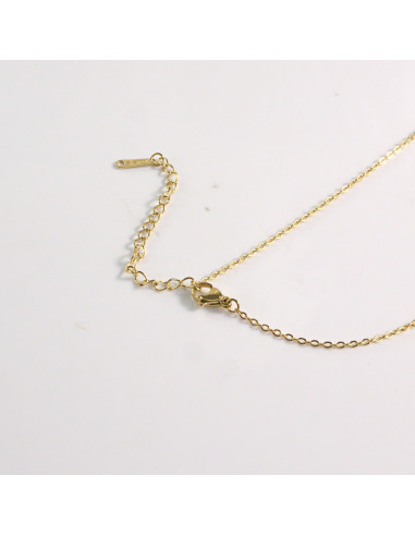 Naszyjnik ze stali chirurgicznej złoty...