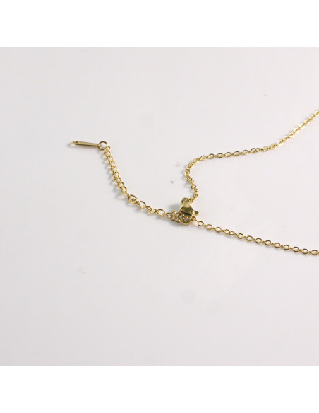 Naszyjnik ze stali chirurgicznej złoty WINOGRONO chabrowy Lolita Akcesoria