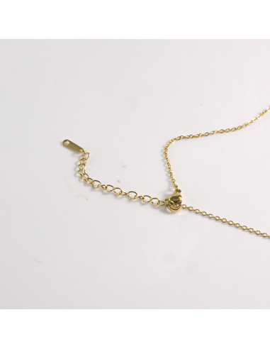 Naszyjnik ze stali chirurgicznej złoty...