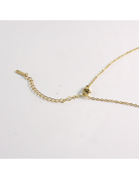 Naszyjnik ze stali chirurgicznej złoty WINOGRONO czerwony Lolita Akcesoria