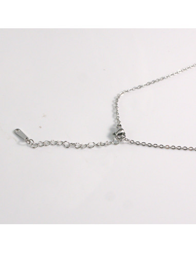 Naszyjnik ze stali chirurgicznej srebrny...