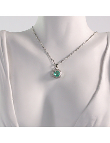 Naszyjnik ze stali chirurgicznej srebrny MORSKI...