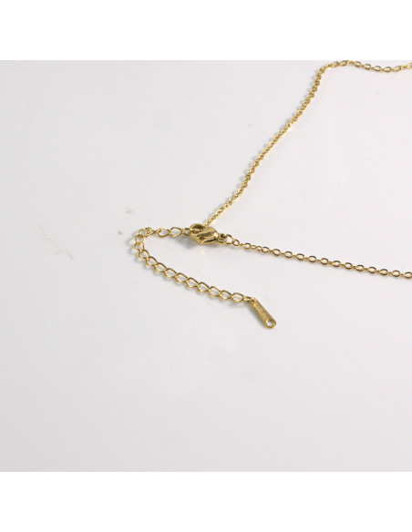Naszyjnik ze stali chirurgicznej złoty KRZYŻ Lolita Akcesoria