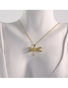 Naszyjnik ze stali chirurgicznej złoty WAŻKA Lolita... 2