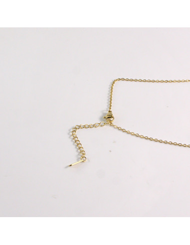 Naszyjnik ze stali chirurgicznej złoty CZARNY...