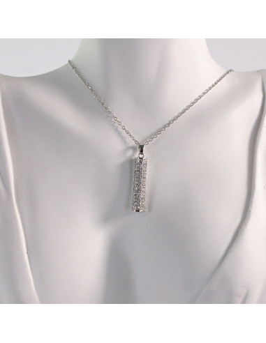 Naszyjnik ze stali chirurgicznej srebrny...