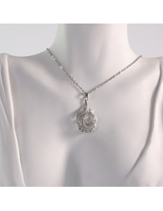 Naszyjnik ze stali chirurgicznej srebrny CYRKONIA Lolita... 2