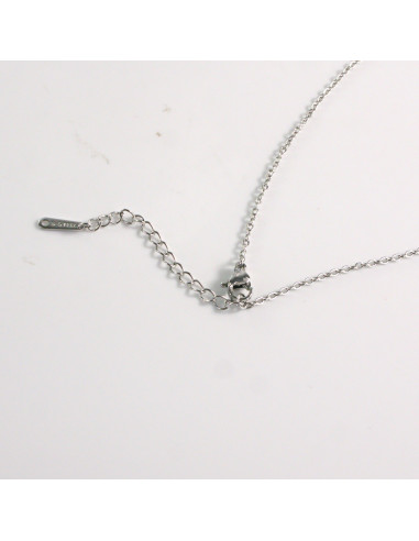 Naszyjnik ze stali chirurgicznej srebrny...