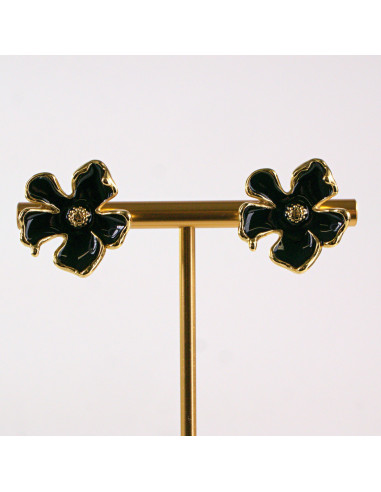 Kolczyki ze stali chirurgicznej ZŁOTY KWIAT...