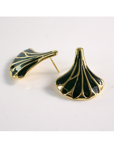 Kolczyki ze stali chirurgicznej ZŁOTY WACHLARZ...