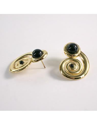 Kolczyki ze stali chirurgicznej ZŁOTY ŚLIMAK...