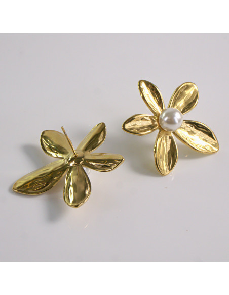 Kolczyki ze stali chirurgicznej ZŁOTY KWIATEK Lolita Akcesoria