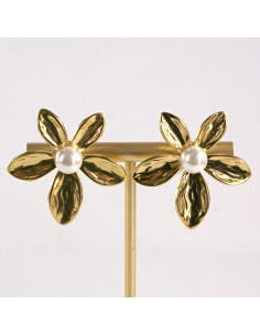 Kolczyki ze stali chirurgicznej ZŁOTY KWIATEK Lolita...