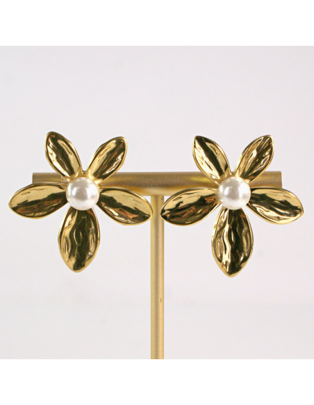 Kolczyki ze stali chirurgicznej ZŁOTY KWIATEK Lolita Akcesoria