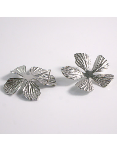 Kolczyki ze stali chirurgicznej SREBRNY KWIATEK...