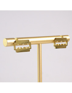 Kolczyki ze stali chirurgicznej ZŁOTE ŻYLETKI Lolita...