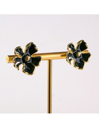 Kolczyki ze stali chirurgicznej ZŁOTY KWIAT...