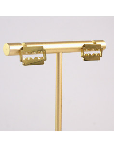 Kolczyki ze stali chirurgicznej ZŁOTE ŻYLETKI Lolita... 2