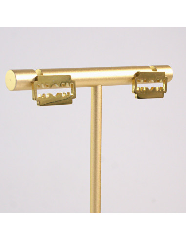 Kolczyki ze stali chirurgicznej ZŁOTE ŻYLETKI...