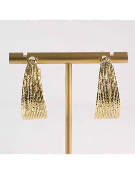 Kolczyki ZŁOTE KOŁA 3 cm Lolita Akcesoria srebrny sztyft 925