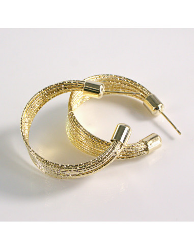 Kolczyki ZŁOTE KOŁA 3 cm Lolita Akcesoria...