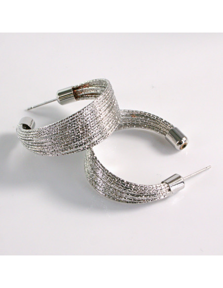 Kolczyki SREBRNE KOŁA 3 cm Lolita Akcesoria srebrny sztyft 925