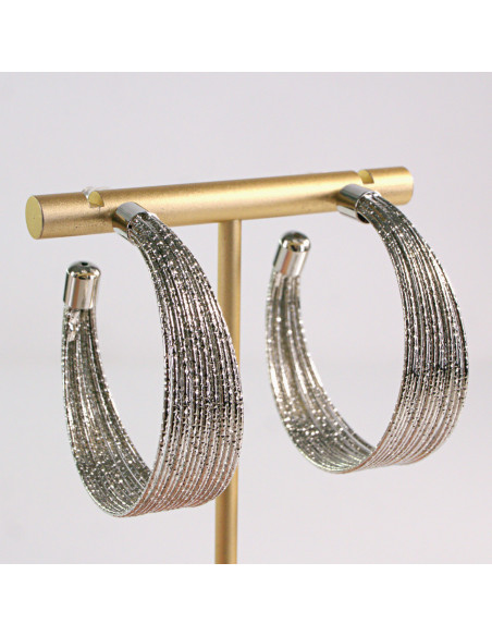 Kolczyki SREBRNE KOŁA 4 cm Lolita Akcesoria srebrny sztyft 925