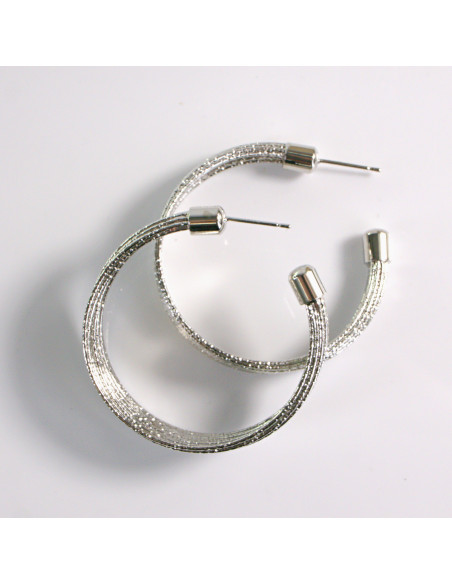 Kolczyki SREBRNE KOŁA 4 cm Lolita Akcesoria srebrny sztyft 925