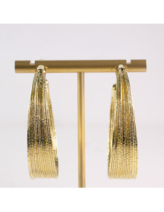 Kolczyki ZŁOTE KOŁA 5 cm Lolita Akcesoria srebrny sztyft 925 2