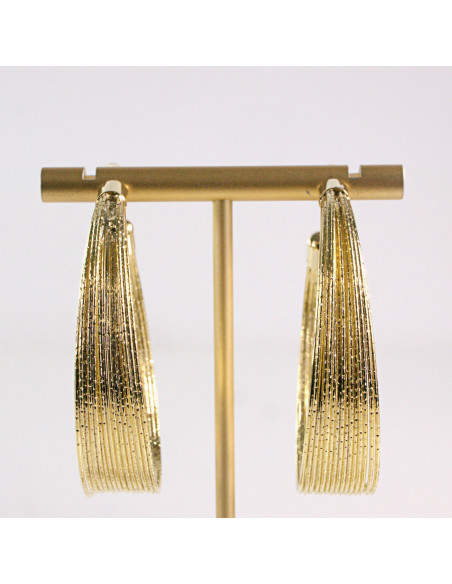 Kolczyki ZŁOTE KOŁA 5 cm Lolita Akcesoria srebrny sztyft 925