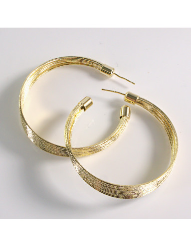 Kolczyki ZŁOTE KOŁA 5 cm Lolita Akcesoria...