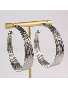 Kolczyki SREBRNE KOŁA 5 cm Lolita Akcesoria srebrny...